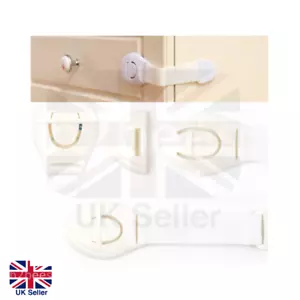 x1/5/10 Baby Child Safety Locks Child-Proof Cabinet Cupboard Drawer Fridge Lock - Picture 1 of 6