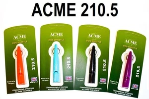 Acme 210.5 Single Pitch Dog Whistle - by Dog & Field 4 Colour Options Available - Picture 1 of 5