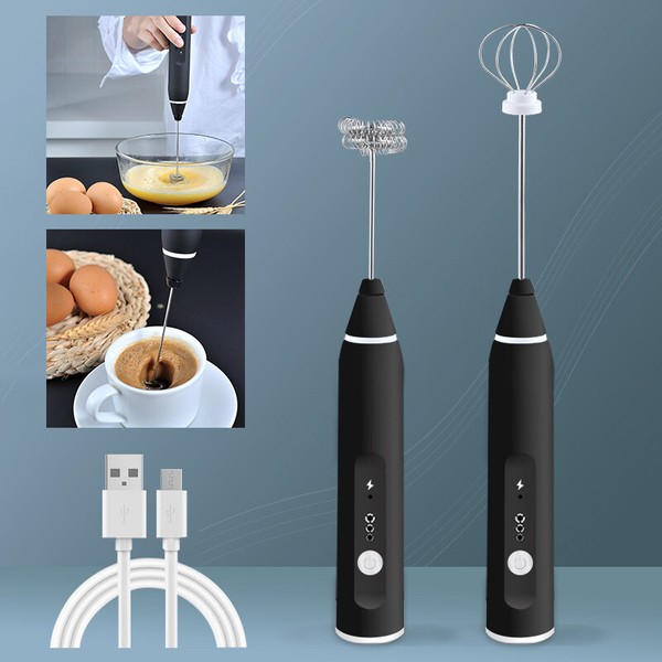 Portable Wireless Handheld Mixer Electric Milk Frother Egg Beater Bubble Maker Photo Related