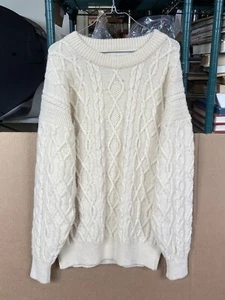 Vintage NOR'EASTERLY Tradition Wollpullover Creme Strickjacke Pullover Gr. S - Bild 1 von 16