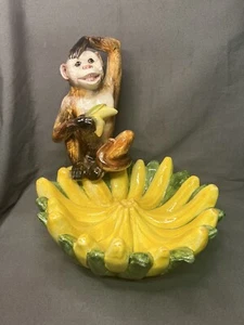Vintage Italienische Keramik Affe Banane Obstschale Italy - Bild 1 von 12
