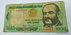 Billete, 1000 Soles De Oro, 1981, Perú, 1981-11-05, - Imagen 1 de 2