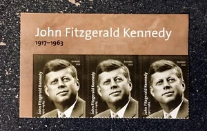 2017USA #5175 Forever John F Kennedy - Header Strip of 3 Mint president JFK - Picture 1 of 1