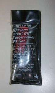 Craftsman USA~ 10-Piece~ Insert Bit Screwdriver~ Bit Set In Pouch - Picture 1 of 14