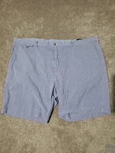 Polo Ralph Lauren Shorts Men Size 50B Big Seersucker Striped Stretch Classic Fit - Picture 1 of 7