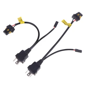 2pcs H4 Relay Wireharness For H4 Bulb Upgrade Bi LED&Xenon Projector Lense _xi - Picture 1 of 12