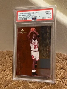 1999 Upper Deck MVP Moments Michael Jordan PSA 9 #MJ10 card NEW Case - Picture 1 of 2