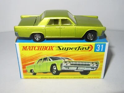 MATCHBOX SUPERFAST No.31 LINLINCOLN CONTINENTAL - COMO NUEVO/PERFECTO SIN USAR Y EN CAJA Foto 1 de 4