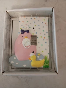 LIL Dumplings Pinky 4.5 Light Switch Cover Baby Girl Nursery Decor New - Picture 1 of 2