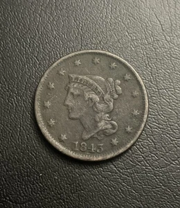 1843 Large Cent Braided Hair Lot #2A - Picture 1 of 3