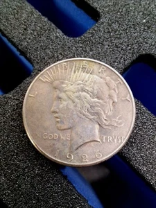 1926-S United States Silver Peace Dollar $1 Lite Pink Hue Patina - Picture 1 of 6