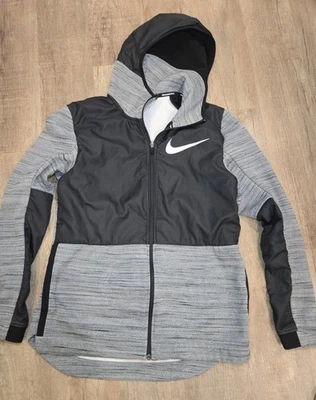 Nike Therma Fit Basketball Hoodie Jacket Black Grey AQ4165-010 Men's Sz Small - Image 1 of 4