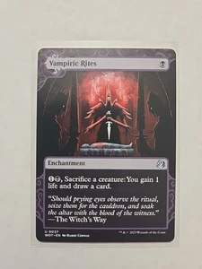 Vampiric Rites - Wilds of Eldraine: Enchanting Tales - LP - MTG Magic - Enchant - Picture 1 of 1