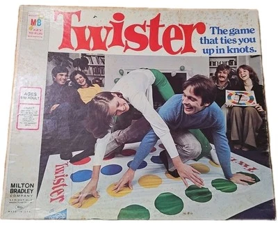 Vintage 1966 Twister Board Game #4645 Original Milton Bradley COMPLETE w Box USA - Image 1 of 4