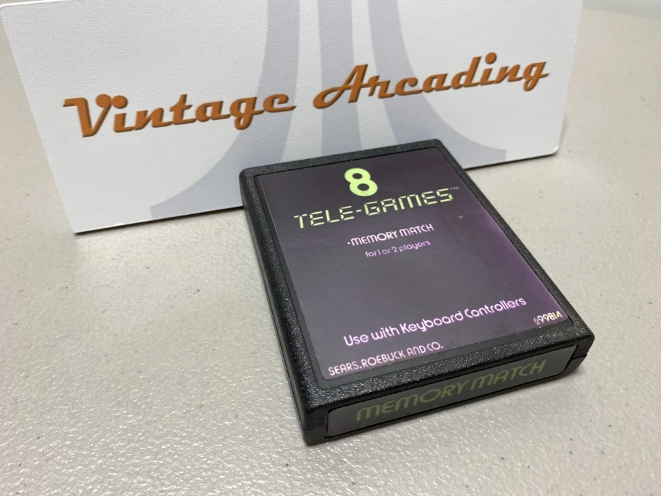 Memory Match Sears Tele-games (for Atari 2600) Game Cartridge NTSC - Image 1 of 1
