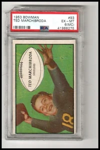 Bowman #93 Ted Marchibroda 1953 PSA 6 - Imagen 1 de 2