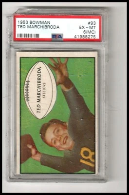 1953 Bowman #93 Ted Marchibroda PSA 6 - Image 1 of 2