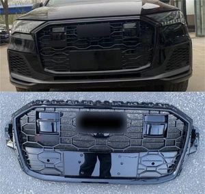 For Audi Q7 SQ7 RSQ7 2021 2022 Front bumper mesh Grill grille black - Picture 1 of 4