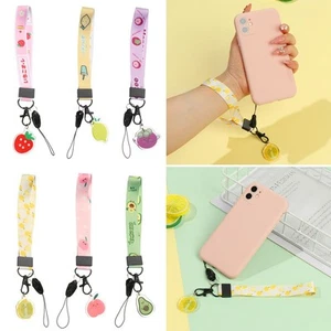 Cord Keychain Wrist Rope Phone Strap Lanyard Cute Fruit Lanyard Lariat Lanyard - Photo 1 sur 25