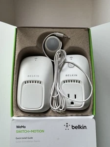 Belkin WeMo Switch +Motion iPhone Home Remote And Motion Sensor Wi-Fi FULL SET - Picture 1 of 9