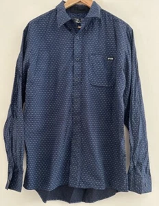 Pure Western Mens Shirt Medium Blue Cowboy Button Top - Picture 1 of 10