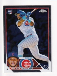 2023 Topps Chrome Nelson Velazquez Rookie RC Cubs Royals - Picture 1 of 1