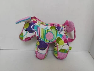 SASSY PET SAKS Dog Purse Bag Douglas Dog Shaped Toy Quilted Flower Floral pink - Picture 1 of 4
