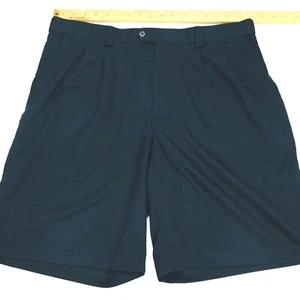  Pantalones Cortos de Golf Izod Para Hombre Talla 36 Clásicos Azul Plisado Frontal GUC U25 - Imagen 1 de 6