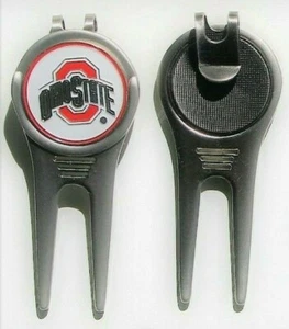 Ohio State Golfball Grüns Marker, Hutclip oder Divot Werkzeug 1 LSU links auf Lager - Bild 1 von 7