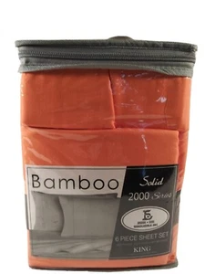 Bamboo Solid King 2000 Series Sheet Set - Picture 1 of 2