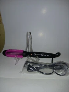 Revlon Helen Of Troy Silicone Bristle Heated Hair Styling Brush 1 inch barrel - Picture 1 of 10