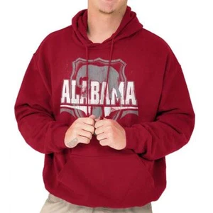 Vintage Distressed Alabama State Elephant Hoodie Hooded Sweatshirt Men Women - Picture 1 of 8
