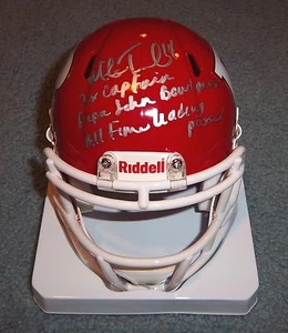 NJ Rutgers Mike Teel Signed Autographed Mini Helmet 2X Captain Bowl MVP COA - Picture 1 of 2