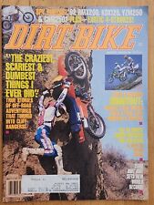 Dirt Bike August 1991 Vintage Motocross Magazine RMX200 YZM250 Stock Shootout