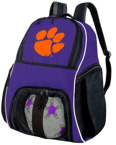 CLEMSON UNIVERSITY SOCCER Ball Bag or Volleyball Tigers BACKPACK BAGS Backpacks Cover