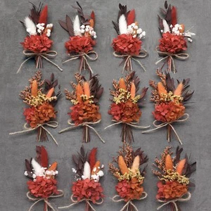 Mini Dried Flower Bouquet Set 12 pcs Birthday Party Decorations Party Plate D... - Picture 1 of 7