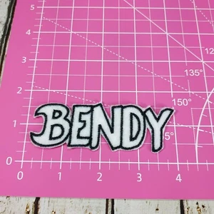 Bendy Patch Iron-On Patch Bendy The Ink Machine Tag Word Letters Video Game  - Picture 1 of 4