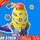 Rocket Launcher Plastic Space Rocket Jet Sprinkler for Child Kids (Yellow)