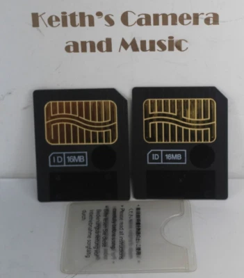 Warranty Two 2 16MB Smart Media Memory Card Fujifilm Olympus Korg Roland Yamaha - Image 1 of 4