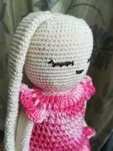 Crochet Bunny Amigurumi Toy Stuffed Animal Plush Amazing Handmade Gift For Kids - Picture 1 of 8