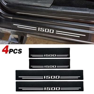 4x Protector de umbral de puerta de fibra de carbono 3D para Nissan NV1500 pegatina de paso Foto 1 de 4