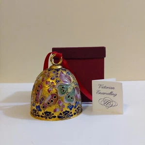 NYCO International Victorian Enameling Copper Mold Bell Hummingbird Butterfly - Picture 1 of 8