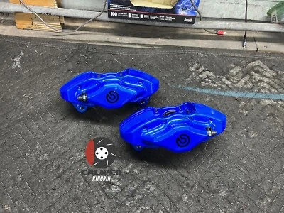 Fits 08-17 Subaru WRX STI Rear Brake Caliper Set Calipers 08-17 Powder Coated - Image 1 of 3