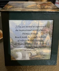 Carte ispiratrici vintage Thomas Kinkade pittore della luce 50 carte 100 messaggi - Foto 1 di 8