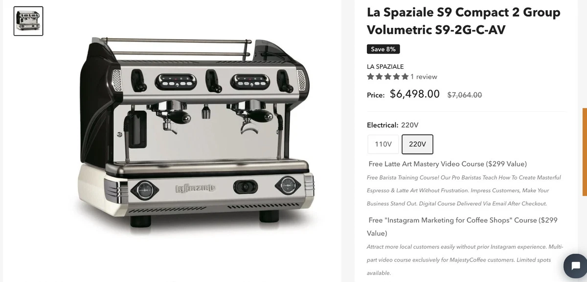 La Spaziale 商用卡布奇诺和浓缩咖啡机| eBay