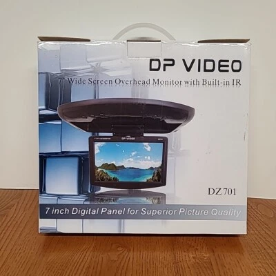 DP VIDEO DZ701 7" Wide Screen Overhead Monitor With Built In IR  - Image 1 of 4
