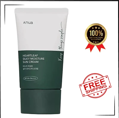 Anua Heartleaf Silky Moisture Sunscreen Sonnencreme LSF 50+ PA++++ 50ml UK