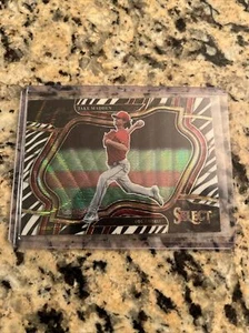 2023 Panini Select Diamond Level Zebra Prizm Jake Madden Case Hit Los Angeles - Picture 1 of 4