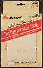 Avery 2 1/6" x 4" Rotary Index Cards #4168 for Dot Matrix Printers 500, NEW !!!