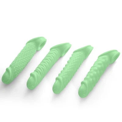 Conjunto de mangas vaina para hombre - circunferencia de polla - agrandador - potenciador - pene - extensión - extensor Foto 1 de 4